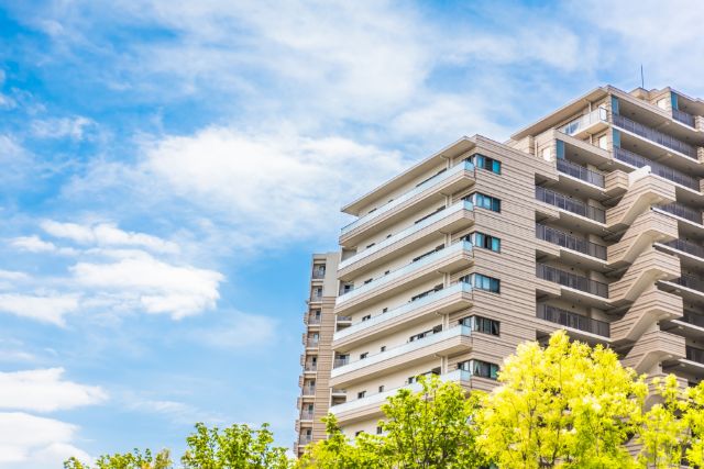 緑の見えるマンション