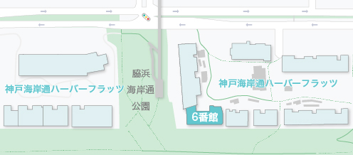 神戸海岸通ハーバーフラッツ6番館の位置